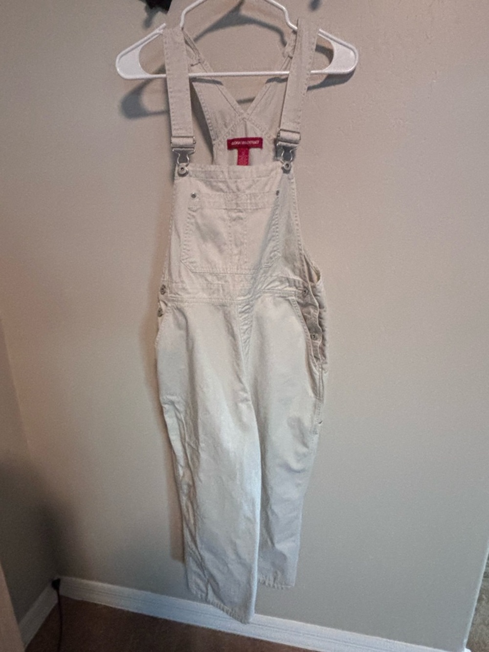 Gloria vanderbilt vtg Women's Cream Overalls  cropped